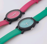 Stylish and simple starry belt watch, female frosted quartz watch student couple watch pair