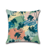 Tropical plant abstract pillowcase