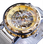 WINNER hollow diamond men's semi-automatic mechanical watch