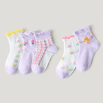 Children's Mesh Girls Lace Breathable Sweat Socks