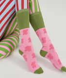 Printed Calf Socks Cotton Boys And Girls Mid-length Pile