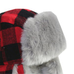 New Plaid Lei Feng Hat Men's And Women's Winter Hat